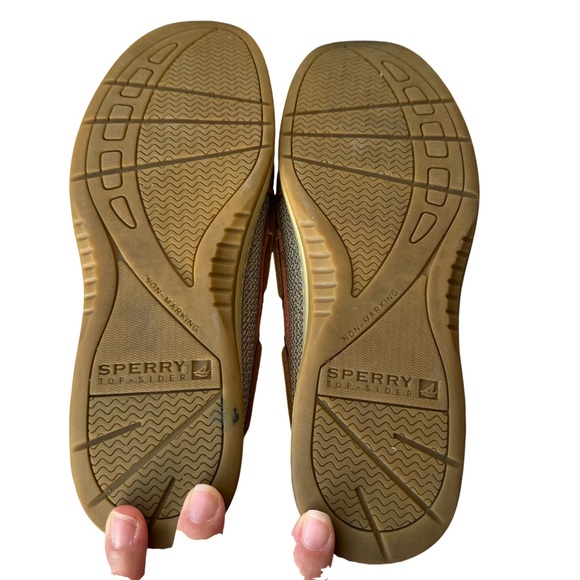 Sperry Top-Sider Women’s Angelfish Salmon Color 100% Leather Boat Shoe - Picture 5 of 8